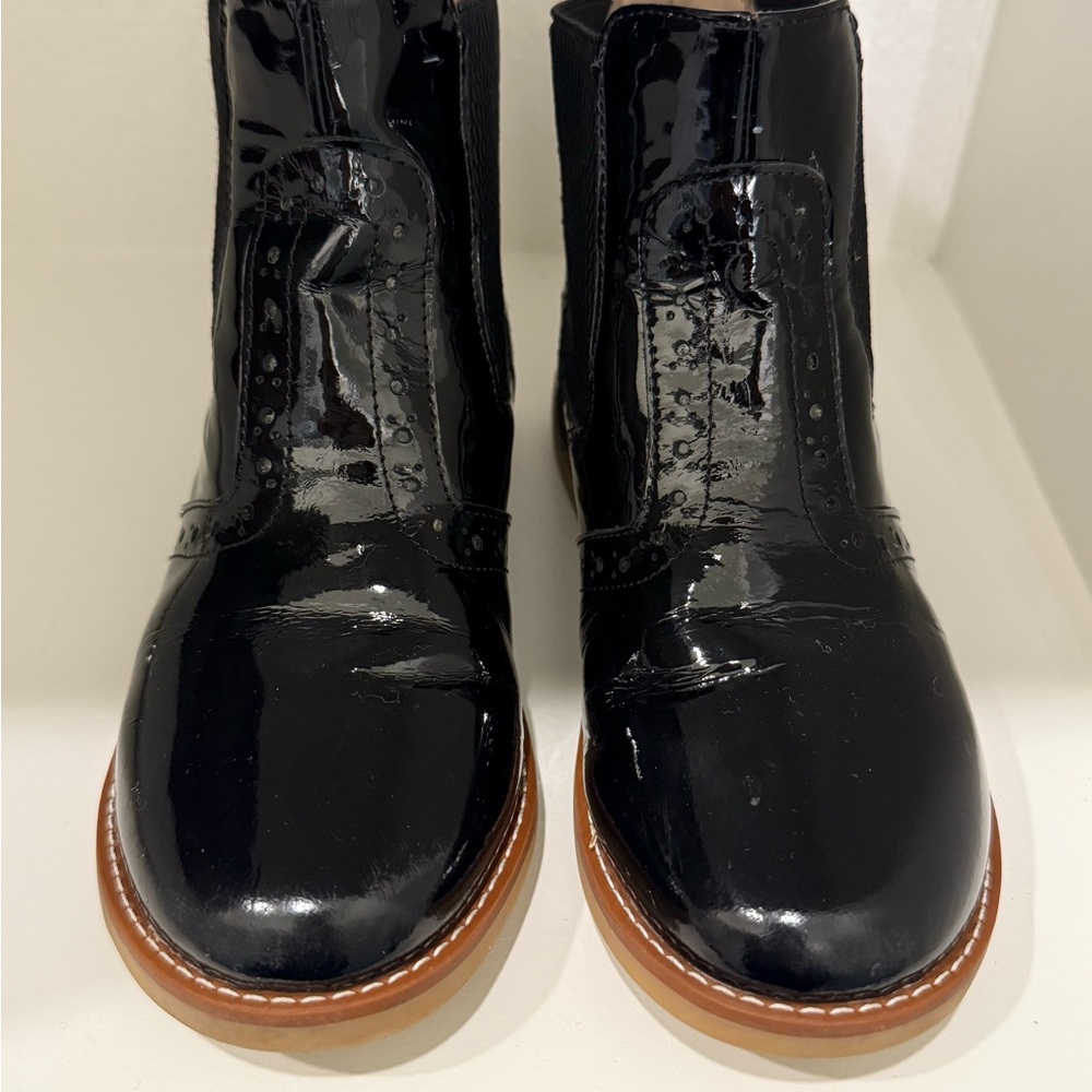 Elephantito Shiny Black Kids Boots